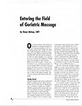 Enter the field of geriatric massage